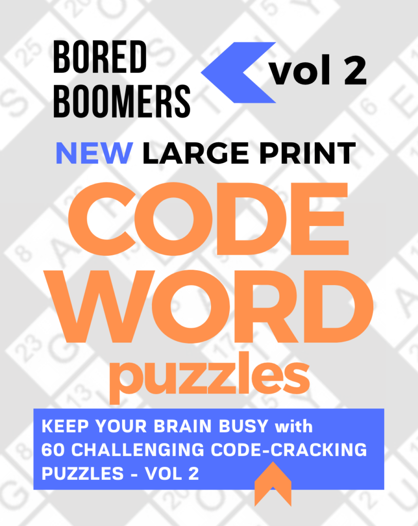 Bored Boomers Code Word puzzles volume 2