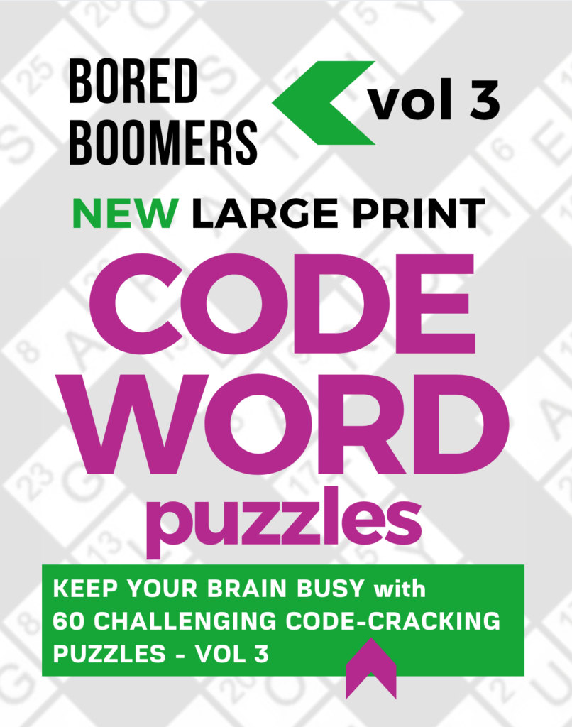 Bored Boomers Code Word puzzles volume 3