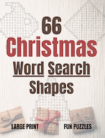 66 Christmas Word Search Shapes
